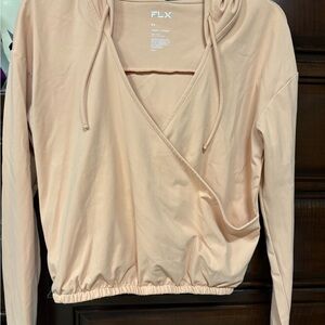 FLX Women's Blush Wrap-Front Hoodie